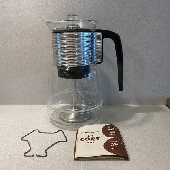 Vintage Cory DGPL-4 8 Cup Coffee Percolator Pot Retro Collectible Kitchenware - Picture 1 of 13